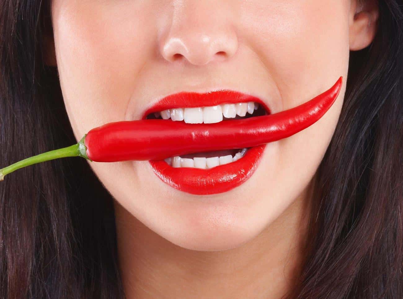 Close-up of a smile with immediate whitening results after treatment Corby