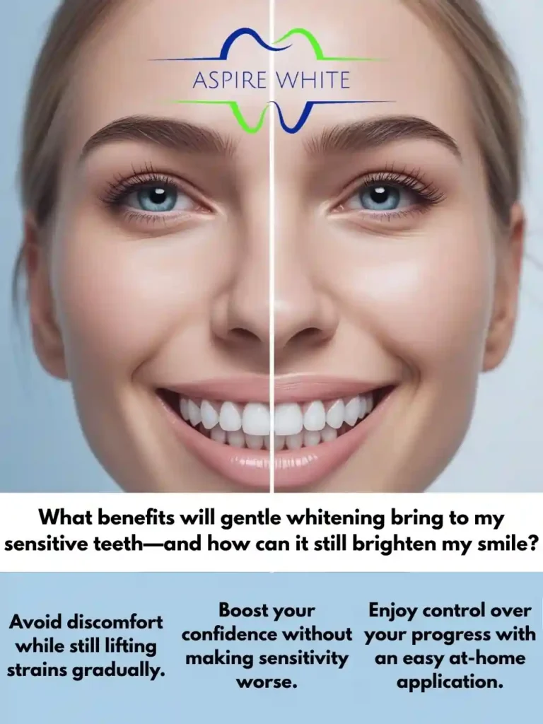 What benefits will gentle whitening bring to my sensitive teeth—and how can it still brighten my smile Corby